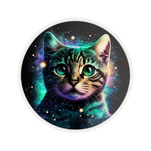 Cute Galaxy Cat | Sticker for your Laptop | Fridge | Water Bottles and more