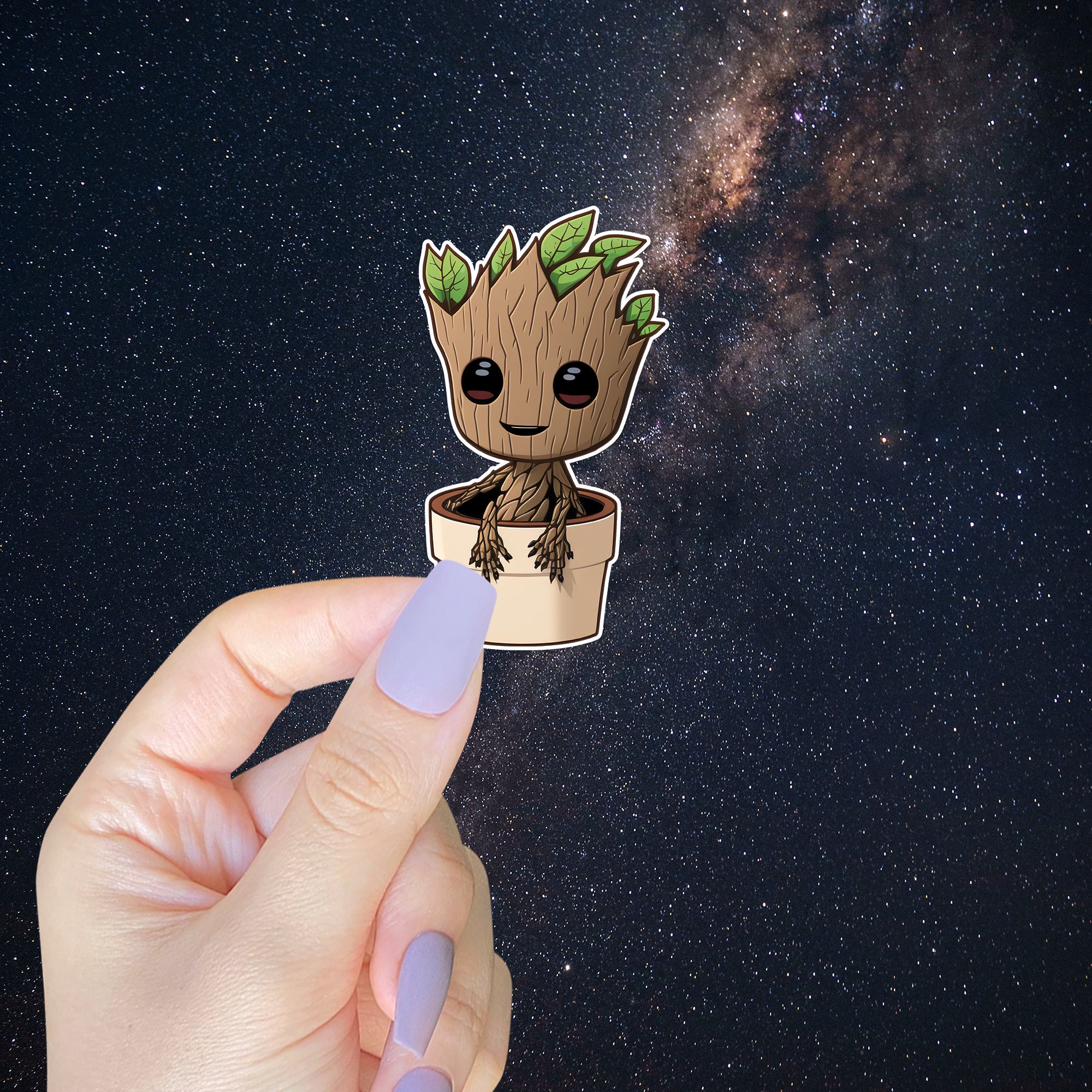 Bebé a Bordo Personalizado – Baby Groot Guardianes – adhesivosNatos