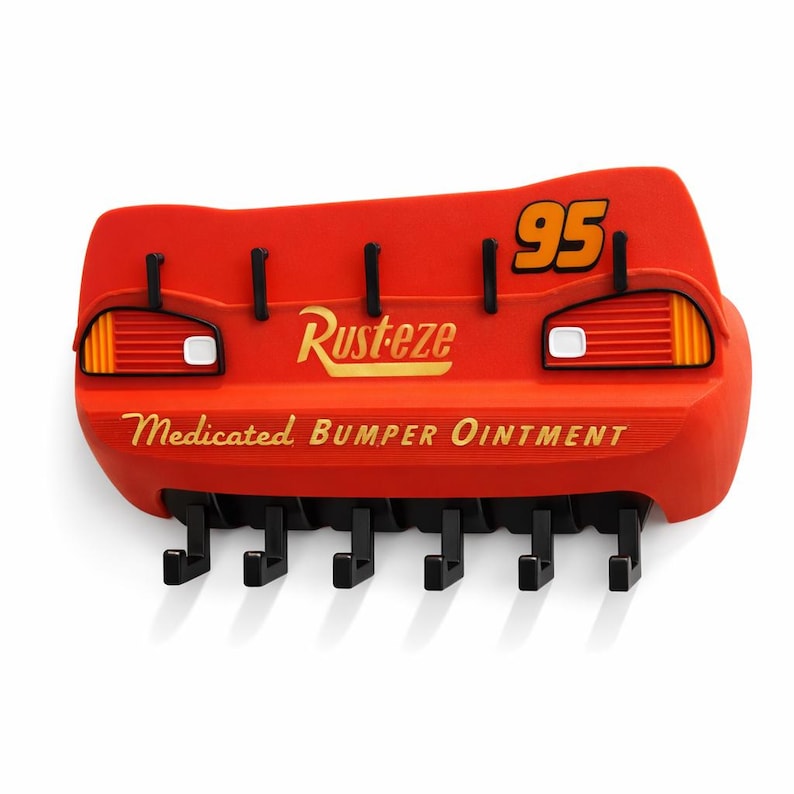 Lightning Mcqueen Key Holder | Disney Cars Wall Key Rack | 3D Printed ...