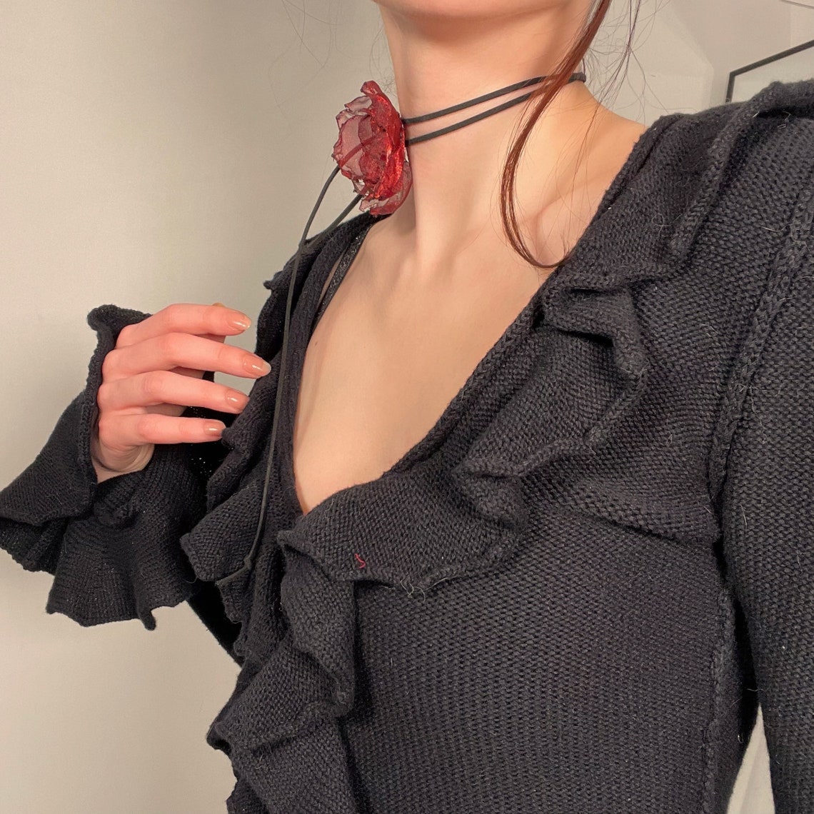 ORGANZA FLOWER CHOKER MEET ME AT THE MAJESTIC main image 1