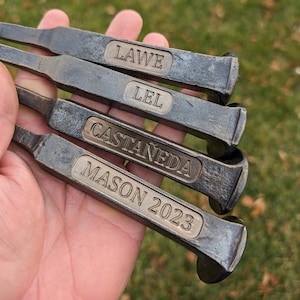 Custom Engraved Steak Turner, Railroad Spike Steak Flipper, Barbeque Tool, Grilling Accessory, Carnivore, Meat Eater