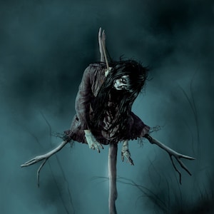 Scarecrow Wall Art | Creepy Scarecrow Print | Macabre Art | Surreal Art Print