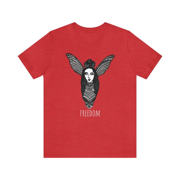 Butterfly Wings Shirt, Winged woman, Freedom tee