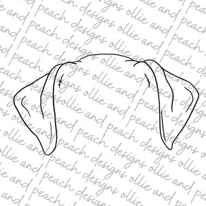 Complete Labrador Ear Outline Bundle| Lab Ear Outline SVG and PNG ...