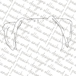 Complete Labrador Ear Outline Bundle| Lab Ear Outline SVG and PNG ...