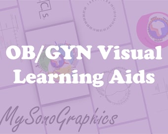 Visual learner Diagnostic Medical Sonography / Ultrasound Study Aid, Guide, Help for Obstetrics / Gynocology Students Registry Exam Prep