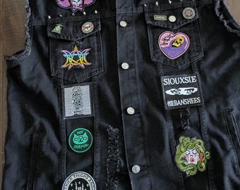 Gothic Punk Denim Vest