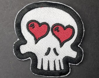 Skully Luv Embroidered patch