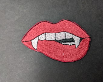 Vampire Kiss Embroidered Patch