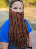 Yarn Beard Adult- Perfect for Halloween Cosplay Wizard, Viking, Sports fans, Costumes, and More! Handcrafted