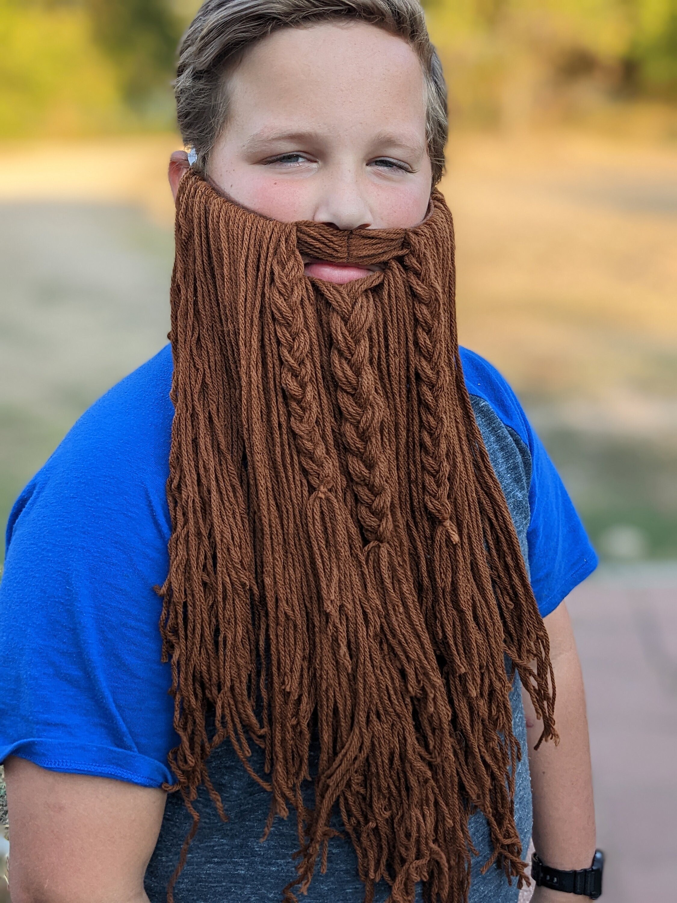 BARBARIAN VIKING THOR CAVEMAN HAGRID WIZARD ADULT MENS MALE COSTUME WIG & BEARD