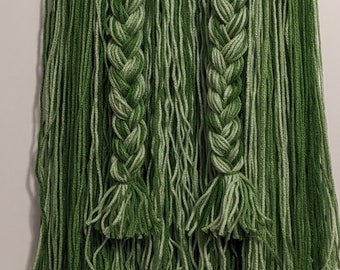 Handcrafted Green Yarn Beard: St. Patrick&#39;s Day Costume