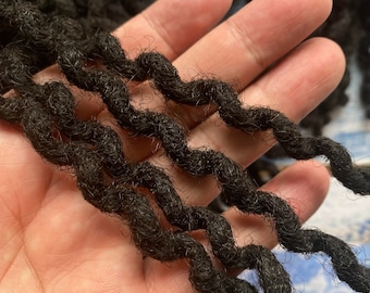 Deep Wave Human Hair Loc Extensions: Crochet Dreadlock Extensions