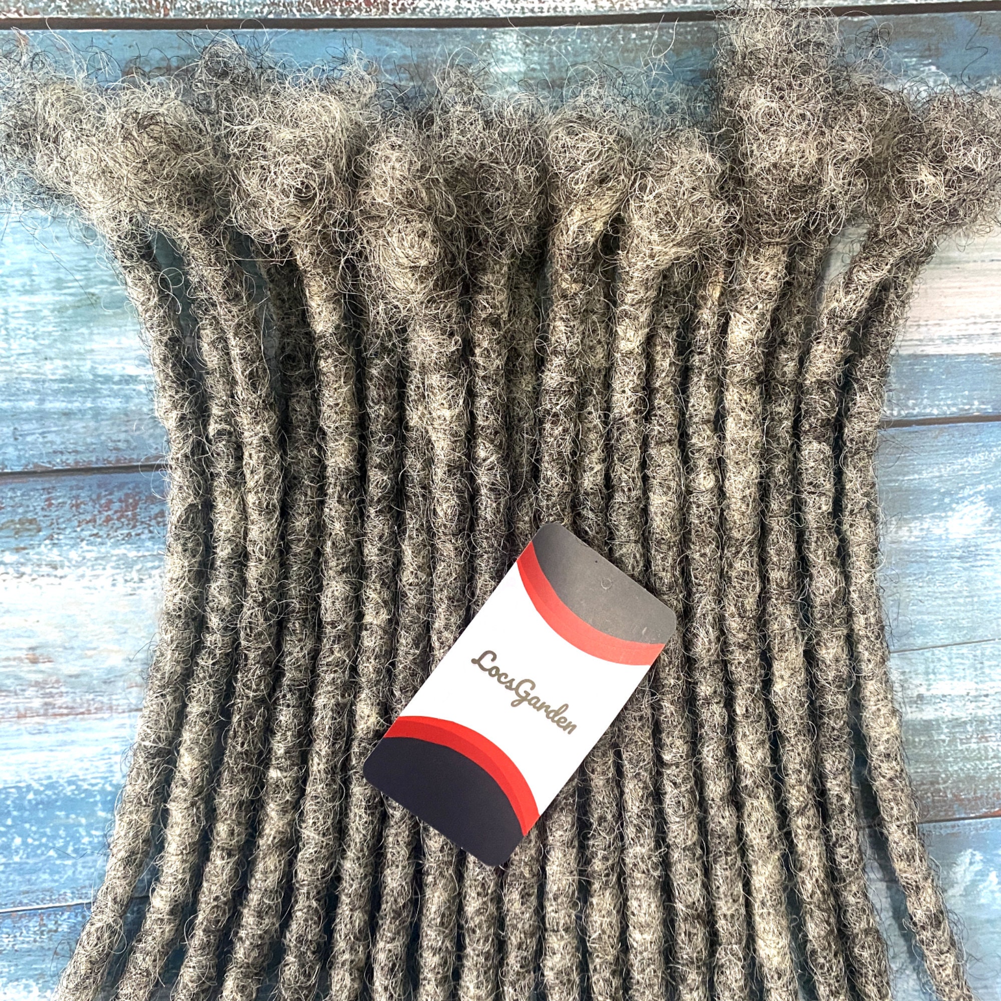 Salt and Pepper Human Hair Loc Extensions Bundles of 30 Etsy