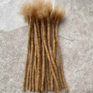 Human Hair Loc Extensions / Honey Blonde Loc Extensions / Bundle of 10 Locs，100 Locs