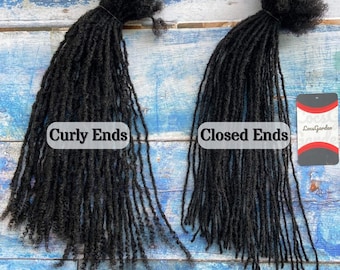 100% Echthaar Microlocs Erweiterungen: Natürlich Schwarz Sisterlocs Stil