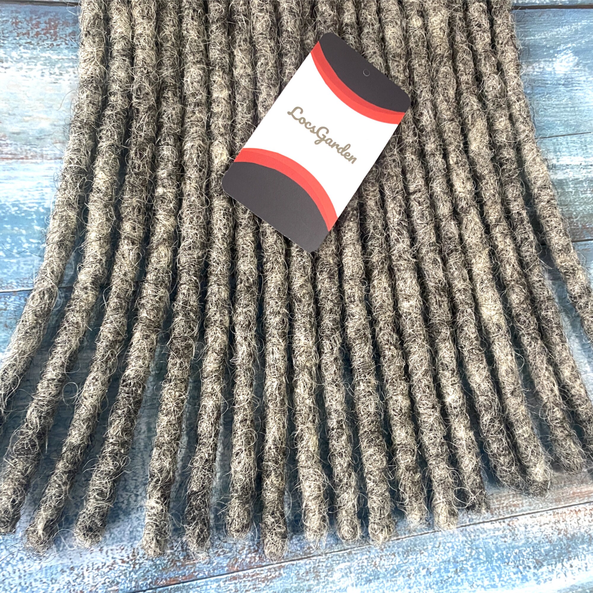 Salt and Pepper Human Hair Loc Extensions Bundles of 30 Etsy