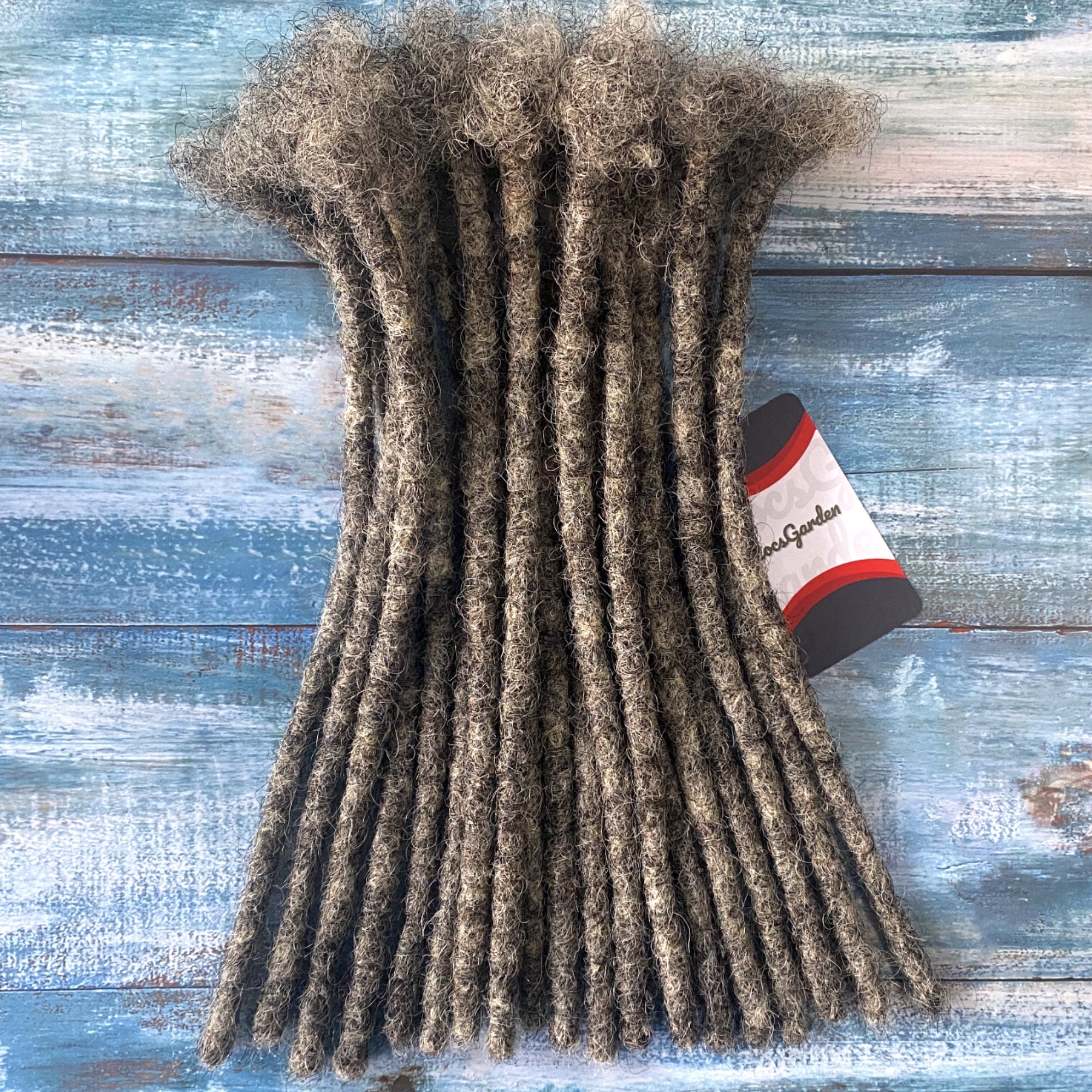 Salt and Pepper Human Hair Loc Extensions Bundles of 30 Etsy
