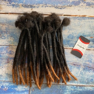 Honey Tips  Human Hair Loc Extensions in Sizes 0.4cm-0.6cm-0.8cm | Permanent DreadLock Extensions