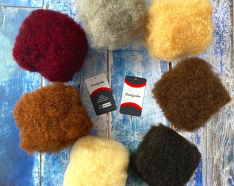 Afro Kinky Human Hair Bulk for Dreadlock Extensions, Twists, and Braids (30g/8in)