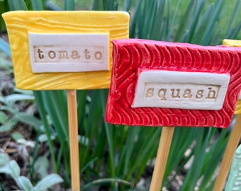 Vegetable Garden Markers | Garden Stakes | Vegetable Marker | Vegetable Stakes | Gardener Gift Ideas| Vegetable Tag