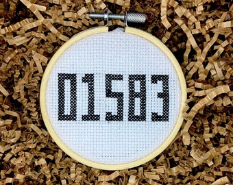 US Zipcode PDF Cross Stitch Pattern