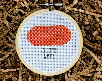 Ski & Snowboard Terrain Park PDF Cross Stitch Pattern