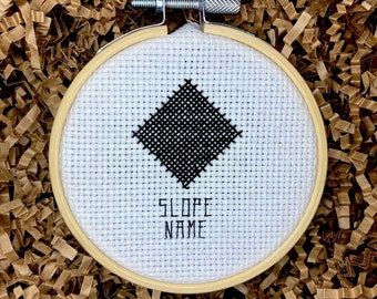 Ski & Snowboard Black Diamond PDF Cross Stitch Pattern