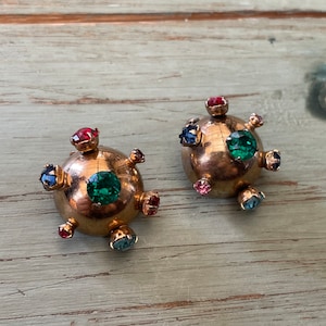 Vintage Bergere Clip On Earrings