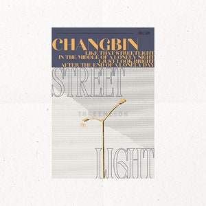 SKZ Subtle Digital Kpop Wall Print -  Streetlight