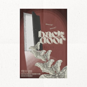 SKZ Subtle Digital Kpop Wall Print -  Back Door