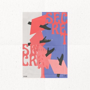 SKZ Subtle Digital Kpop Wall Print -  Secret Secret