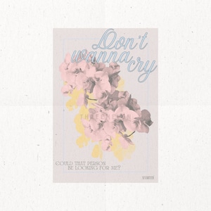 SVT Subtle Digital Kpop Wall Print -  Don&#39;t Wanna Cry
