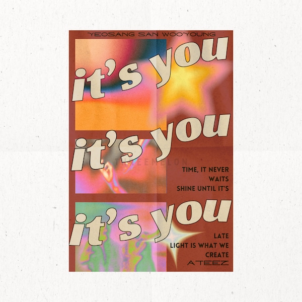 ATEEZ Subtle Kpop Wall Print -  It's You