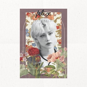 SKZ Subtle Digital Kpop Wall Print -  Felix