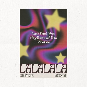SKZ Subtle Digital Kpop Wall Print -  LALALALA
