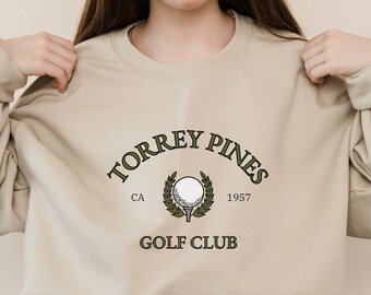 Torrey Pines Golf Club Sweatshirt, Vintage Style