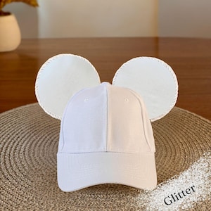 Pixie Dust (Braut / Bräutigam) Maus Ohren Hut - Bequeme & verstellbare Micky Ohren Disney Themen Baseballkappe für Erwachsene