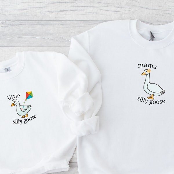 Custom Silly Goose Shirt, Silly Goose Sweatshirt, Goose Shirt, Silly Goose, Goose Sweater, Family Match Tshirt, Silly Goose Tee, Custom Tee