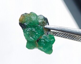 Zambia Emerald Rough, Emerald Gems Raw, 100% Natural Zambia Emerald Raw Gemstone, Size- 12x10 MM, 8.00 Carat,