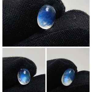 Top Quality Rainbow Moonstone 3 Pieces Oval Shape Cabochon Moonstone 7.50 Ct, Natural Moonstone Gemstone  Lot Jewelry Making Moonstone