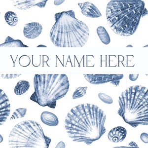 Mahjong Card Sticker - The Seashells