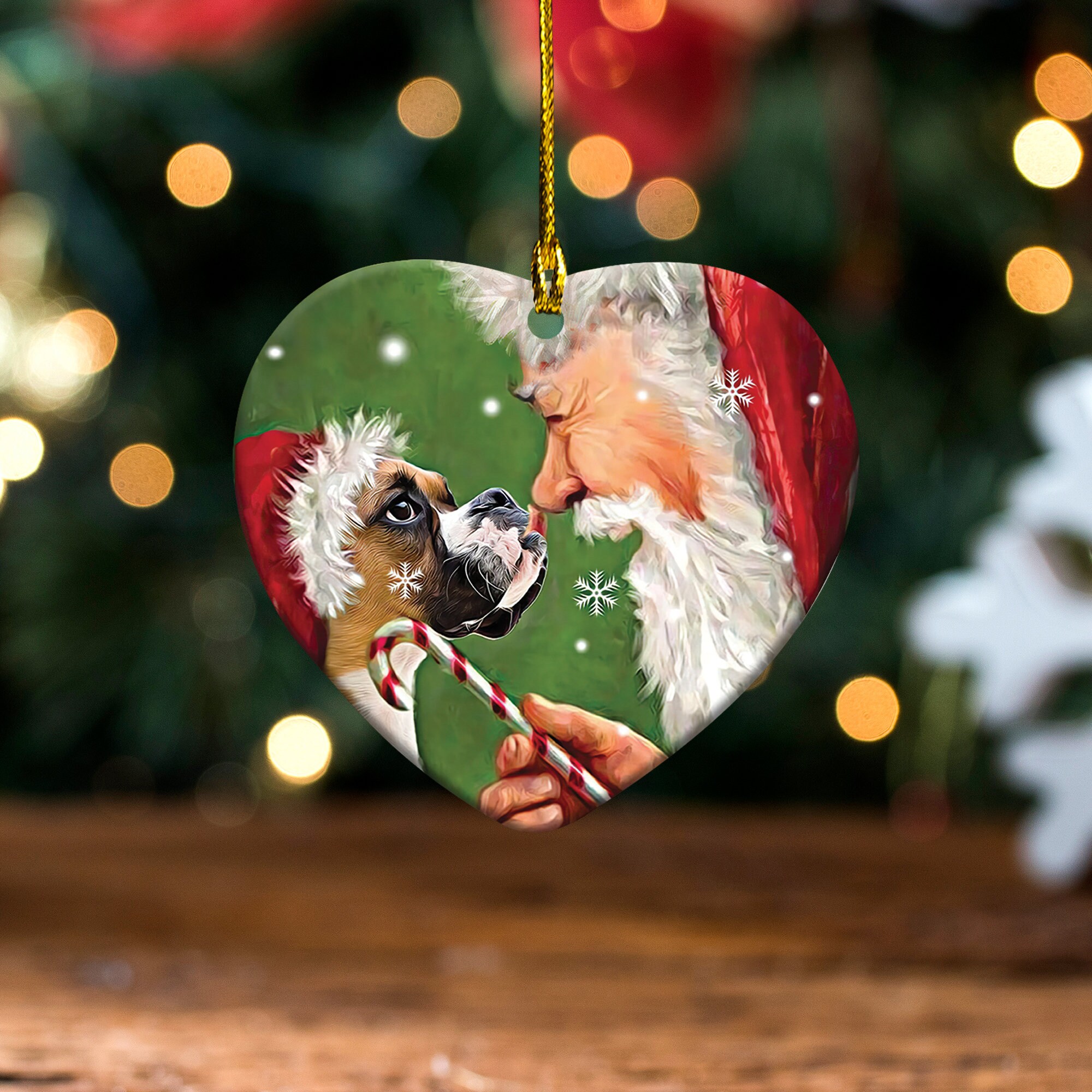 Boxer Dog Christmas Ornament Boxer Dog Car Ornament Boxer Etsy