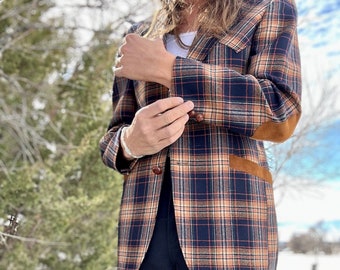 Vintage Plaid Blazer