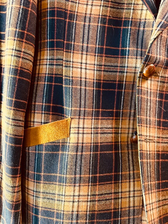 Vintage Plaid Blazer - image 4