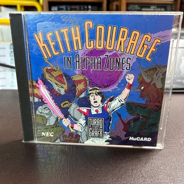 Keith Courage in Alpha Zones Complete Turbo Grfx 16