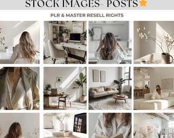 Neutral Aesthetic Stock Photos | Boho Faceless Images for Social Media