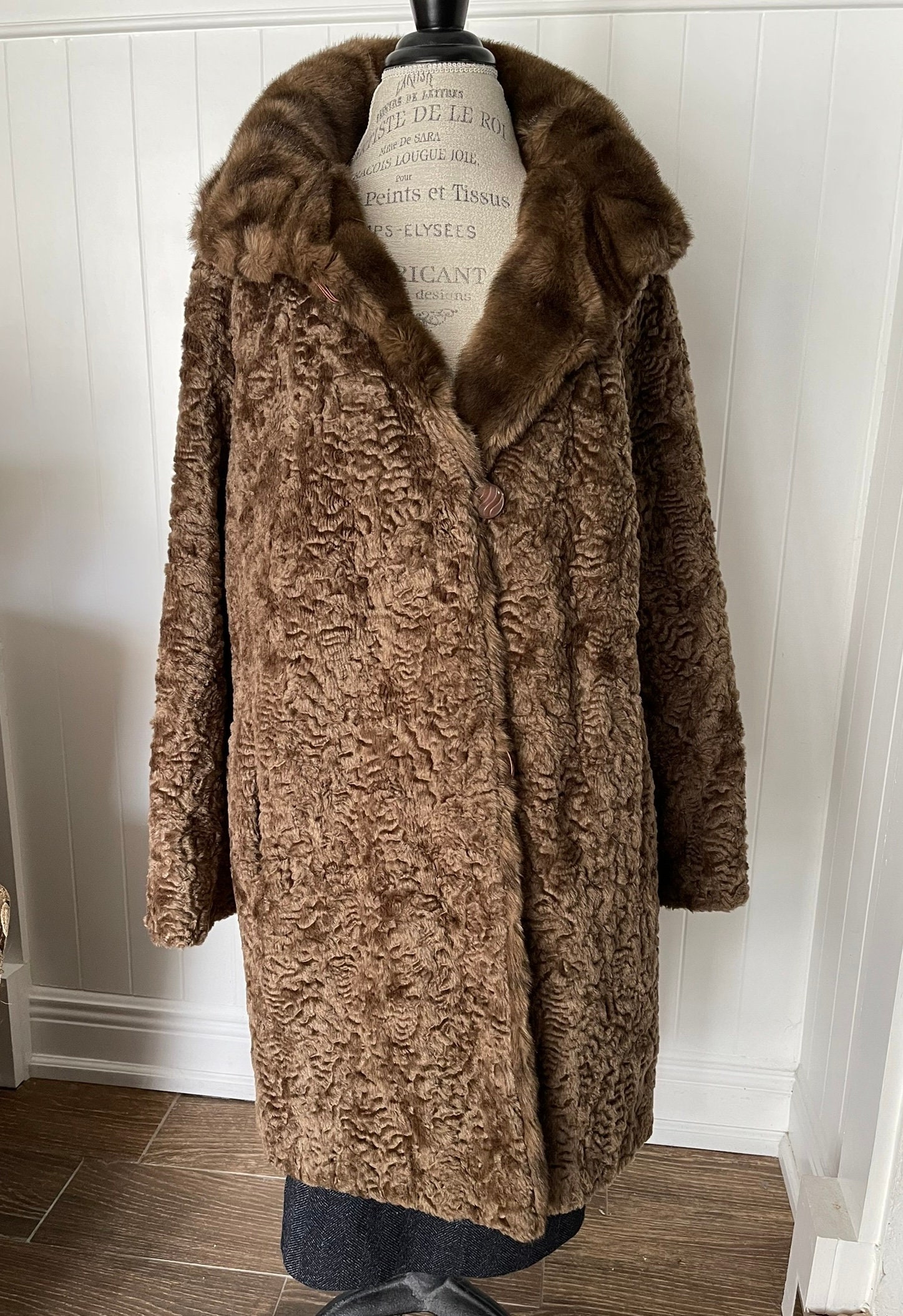 Faux Curly Lamb Coat - Etsy