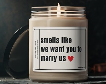 Officiant Proposal Gift Candle for Officiant Wedding Ceremony Ordained Gift Funny Candle to Marry Us