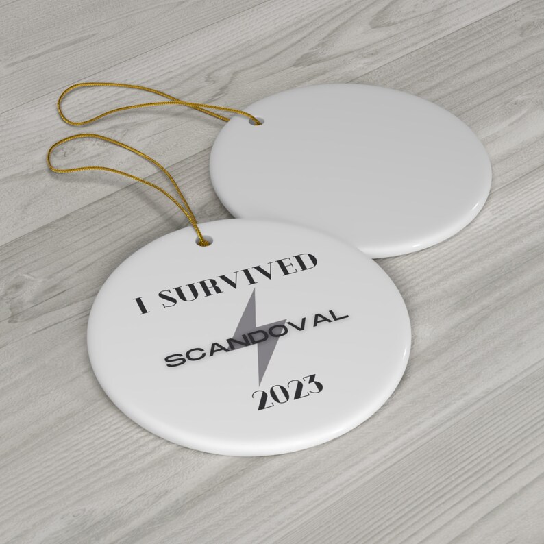 I Survived Scandoval Ceramic Ornament 4 Shapes Gift Bravo Vanderpump